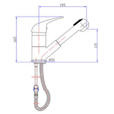Acl Ruby Pullout Sink Mixer